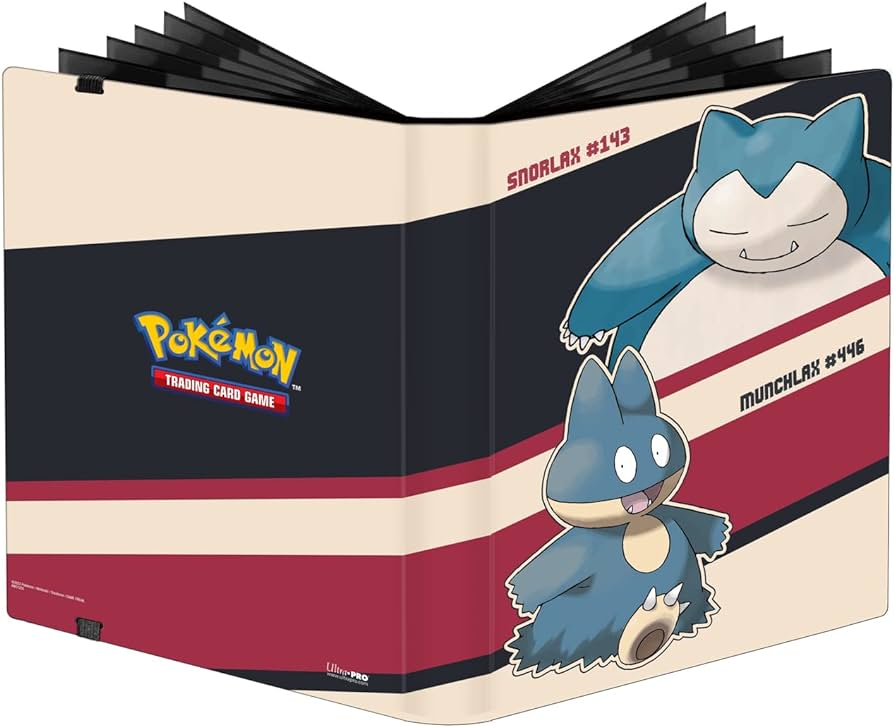 Ultra pro pokemon trading card game display album with snorlax and munchlax industrial scientific