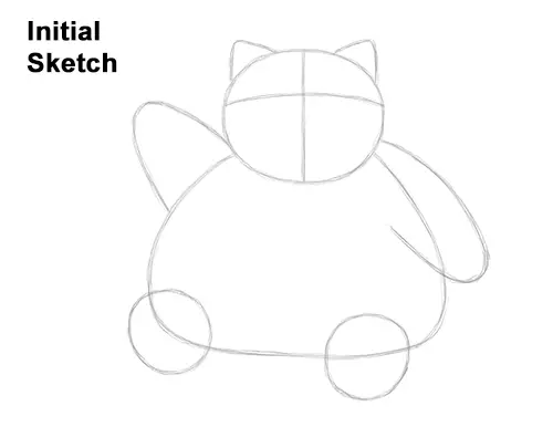 How to draw snorlax pokemon video step