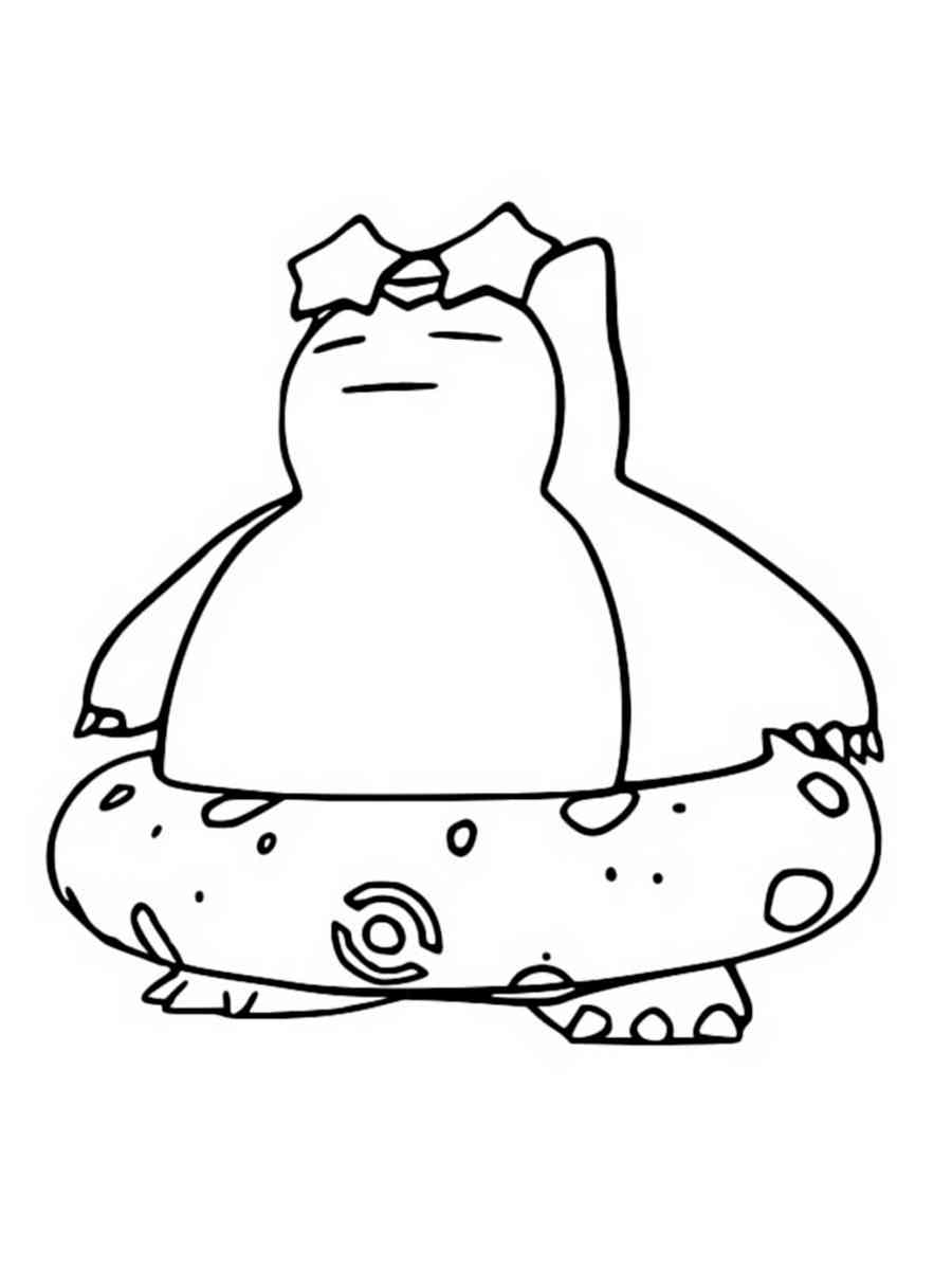 Pokemon snorlax coloring pages