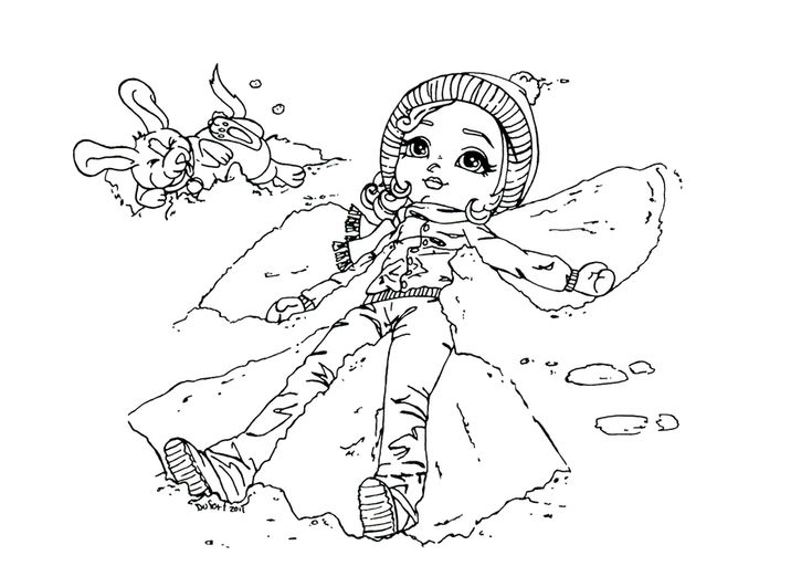 Jadedragonnes deviantart gallery coloring pages snow angels colorful drawings