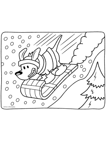 Winter coloring pages â tims printables