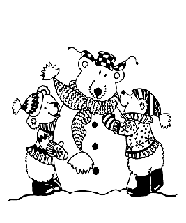 Winter free coloring pages