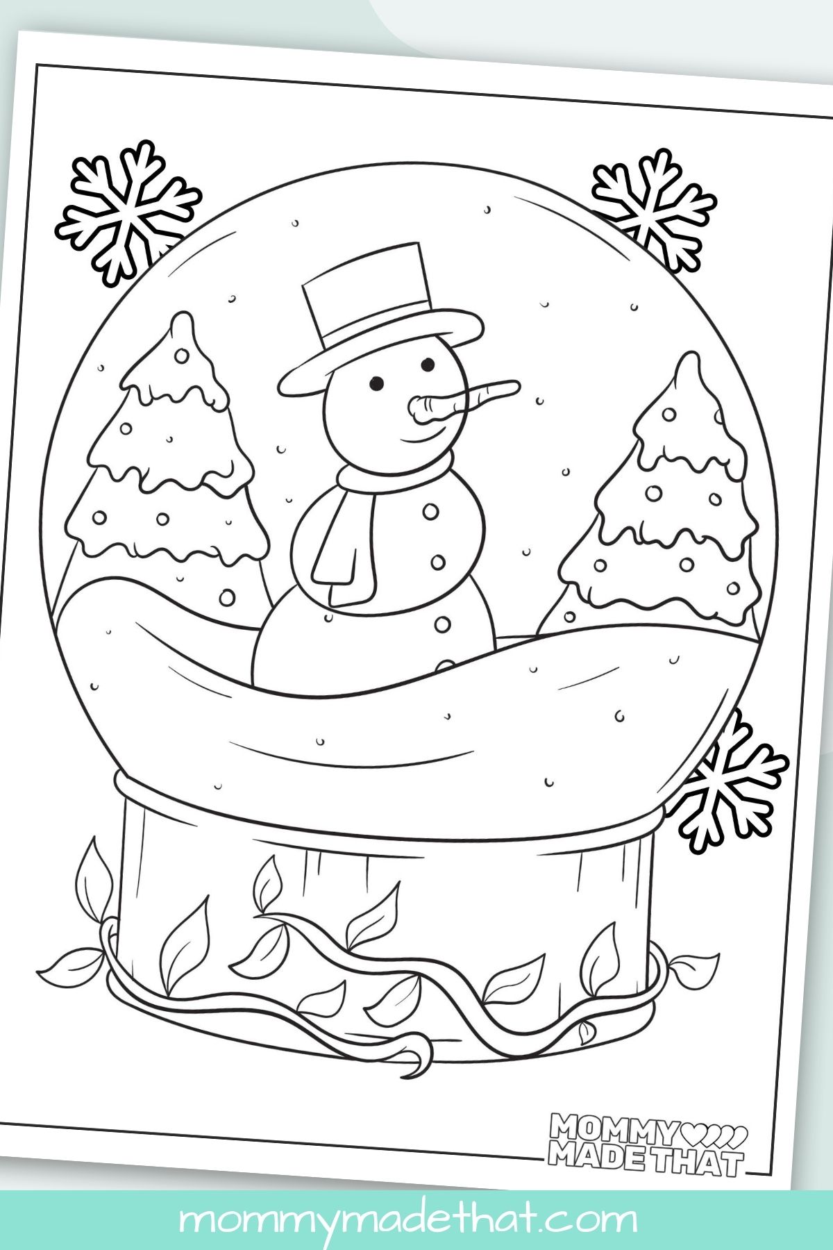 Snowman coloring pages lots of cute free printables