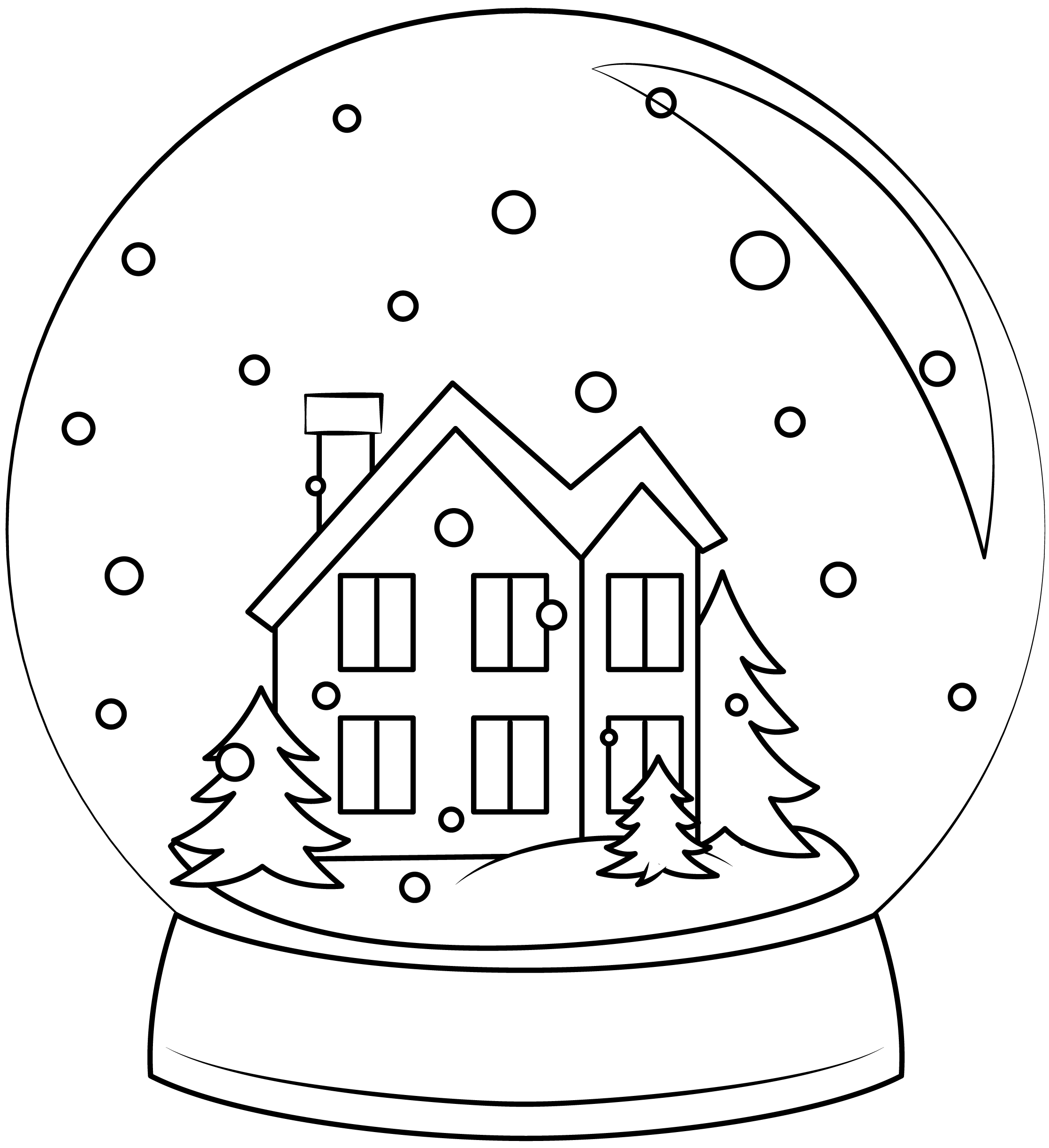 Snow globe printable template free printable papercraft templates