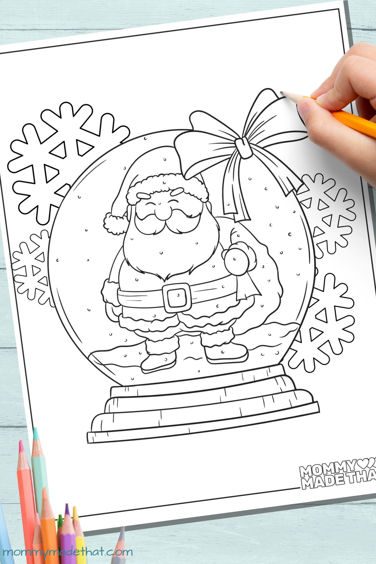 Adorable free snow globe coloring pages