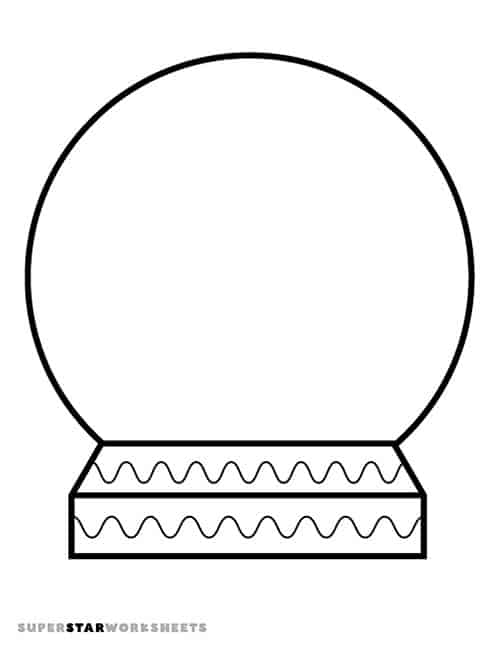 Snow globe templates