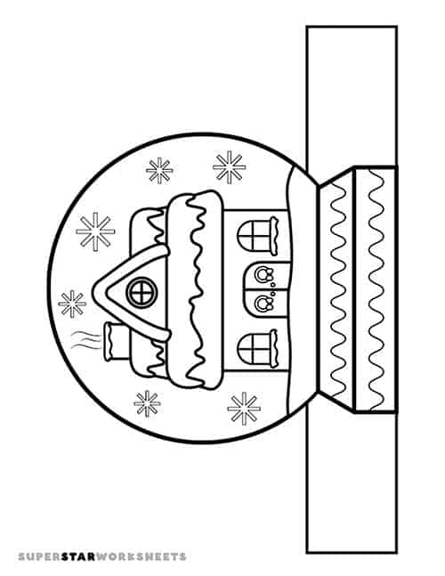 Snow globe templates