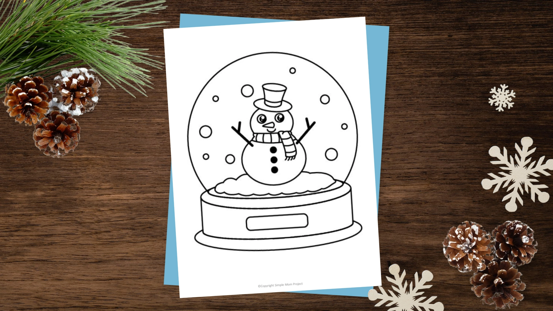 Free printable snow globe template â simple mom project