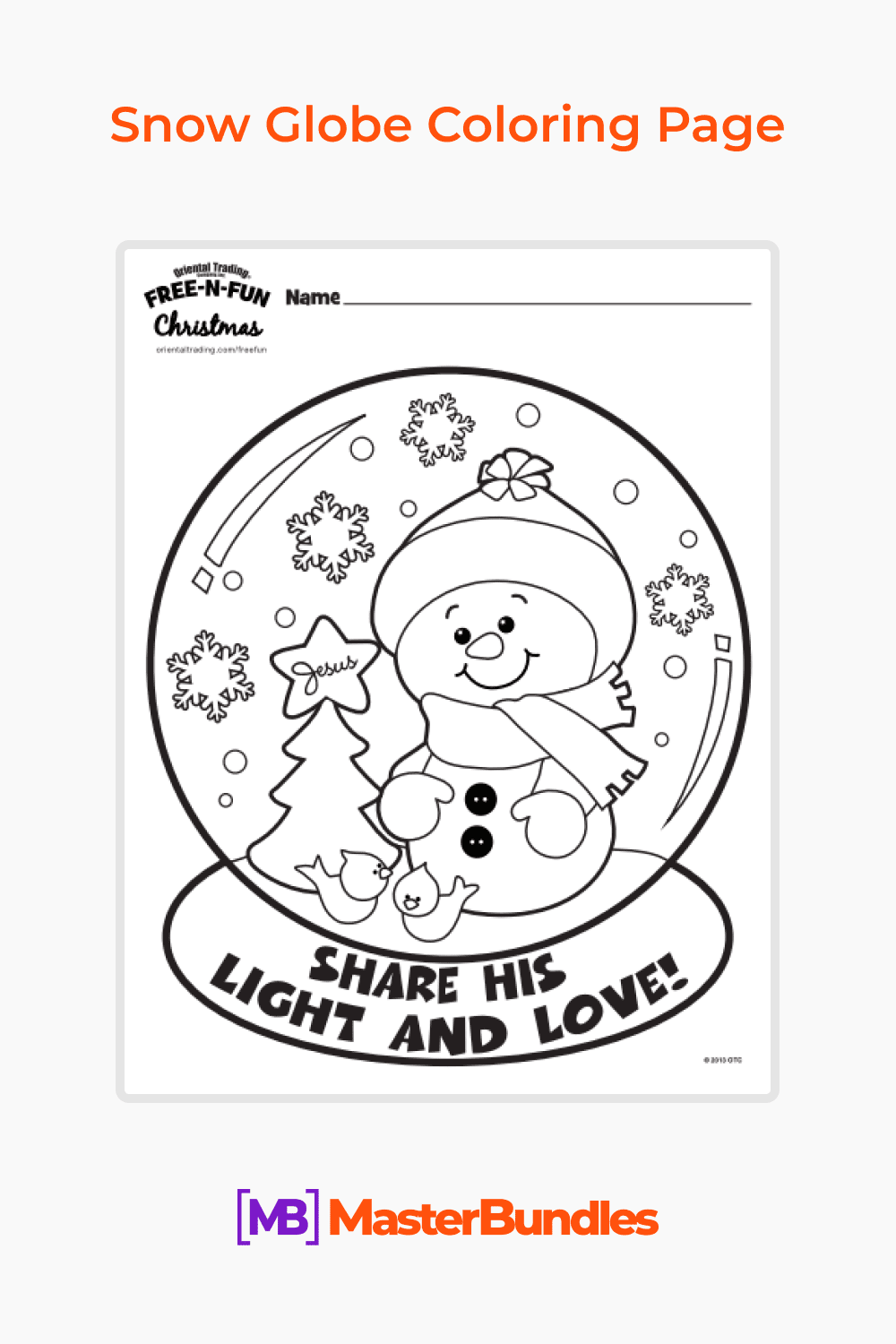 Snow globe free coloring page â