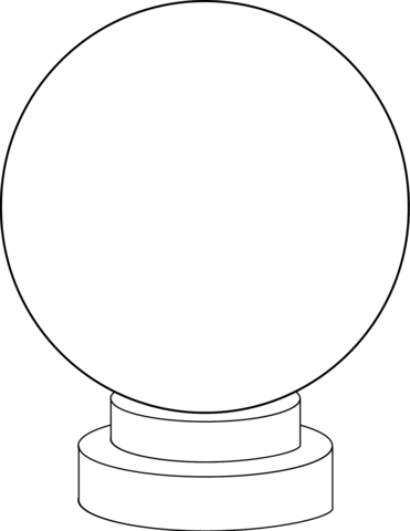 Blank snow globe coloring page free printable coloring pages