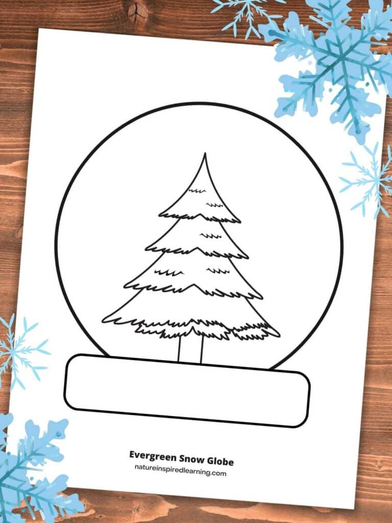 Snow globe coloring pages perfect for winter