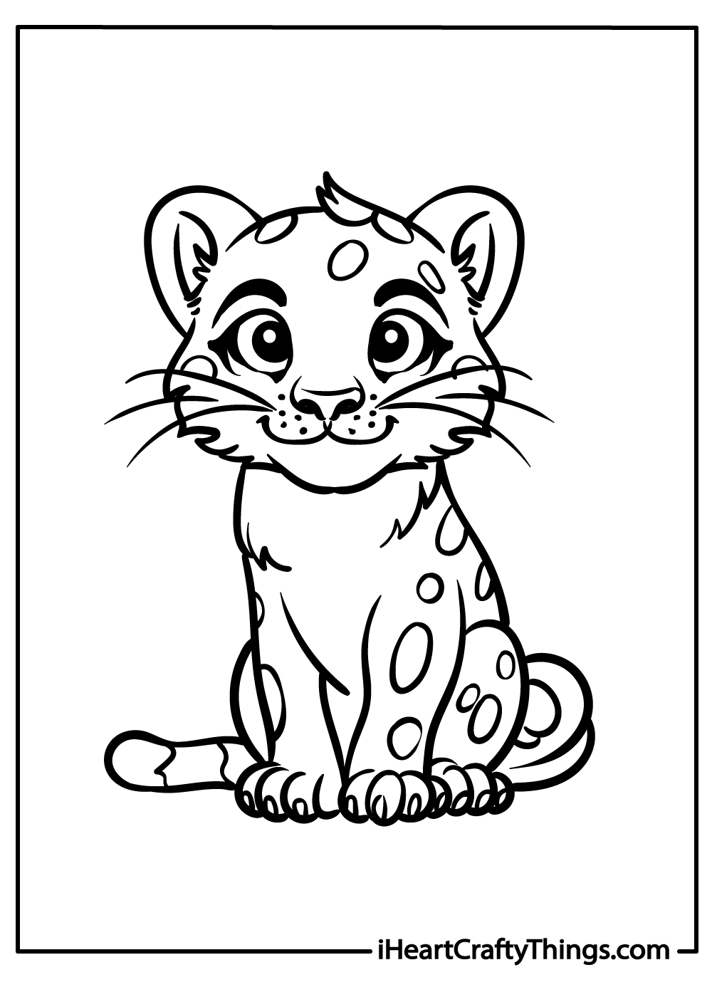 Leopards coloring pages free printables