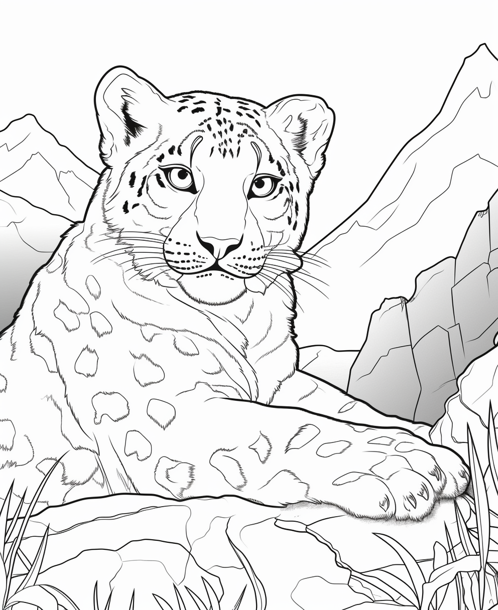 Leopard coloring pages for children years old coloring pages