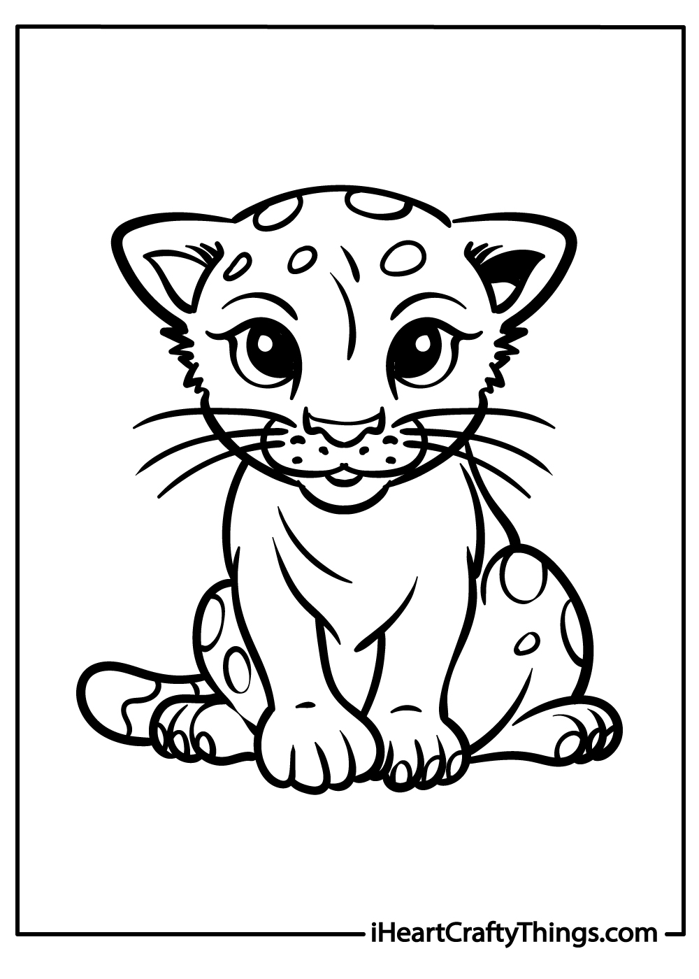 Leopards coloring pages free printables