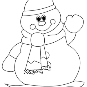 Snowman coloring pages printable for free download