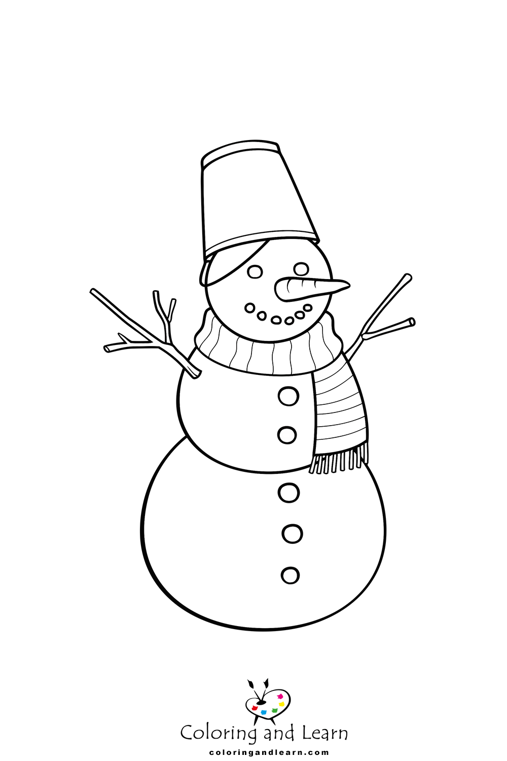 Snowman coloring pages