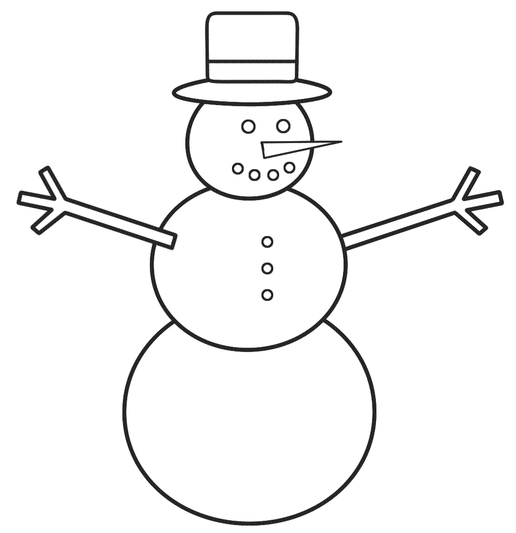 Free printable snowman coloring pages for kids