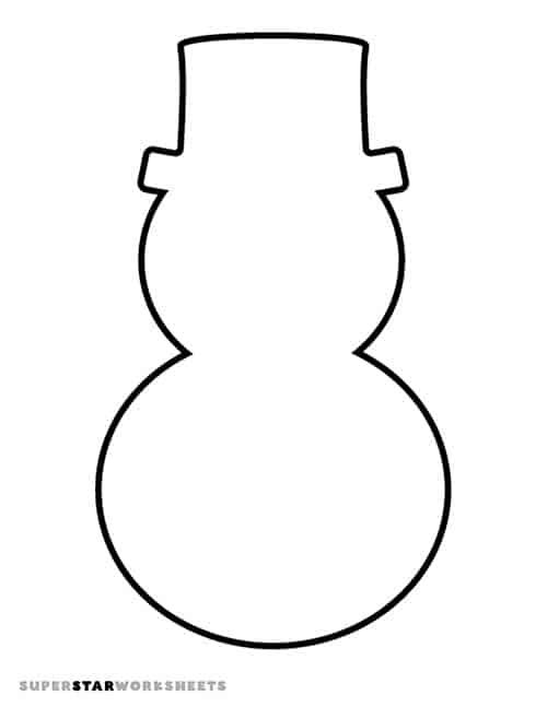 Snowman templates