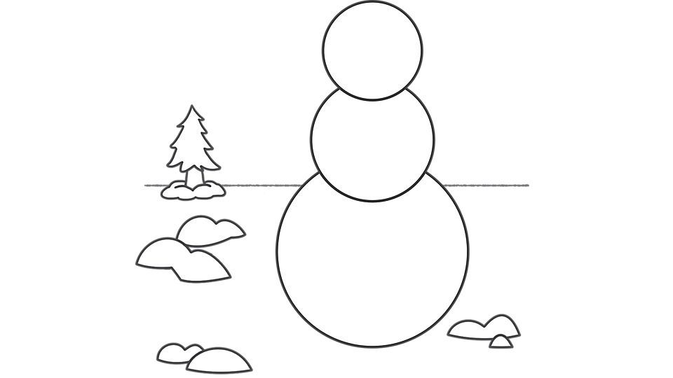 Snowman outline template blank coloring page snowflake coloring pages snowman outline free kids coloring pages