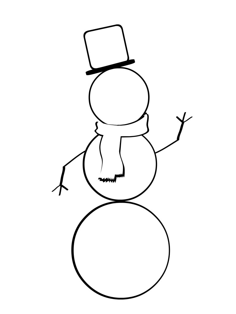 Sisters saving cents snowman coloring page printable