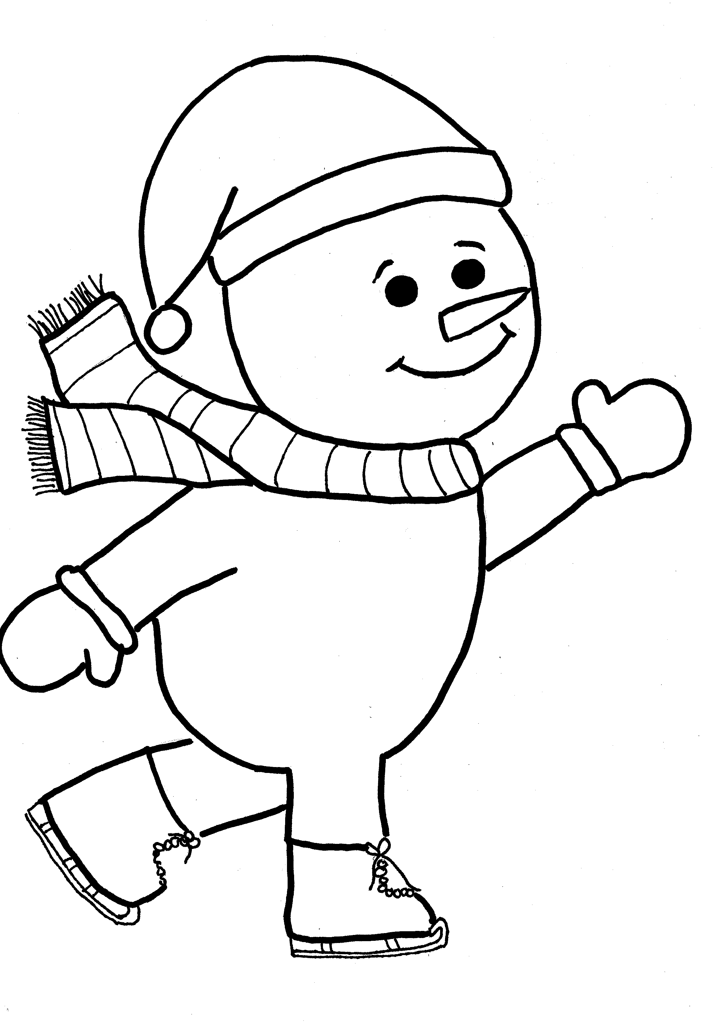 Free printable snowman coloring pages for kids