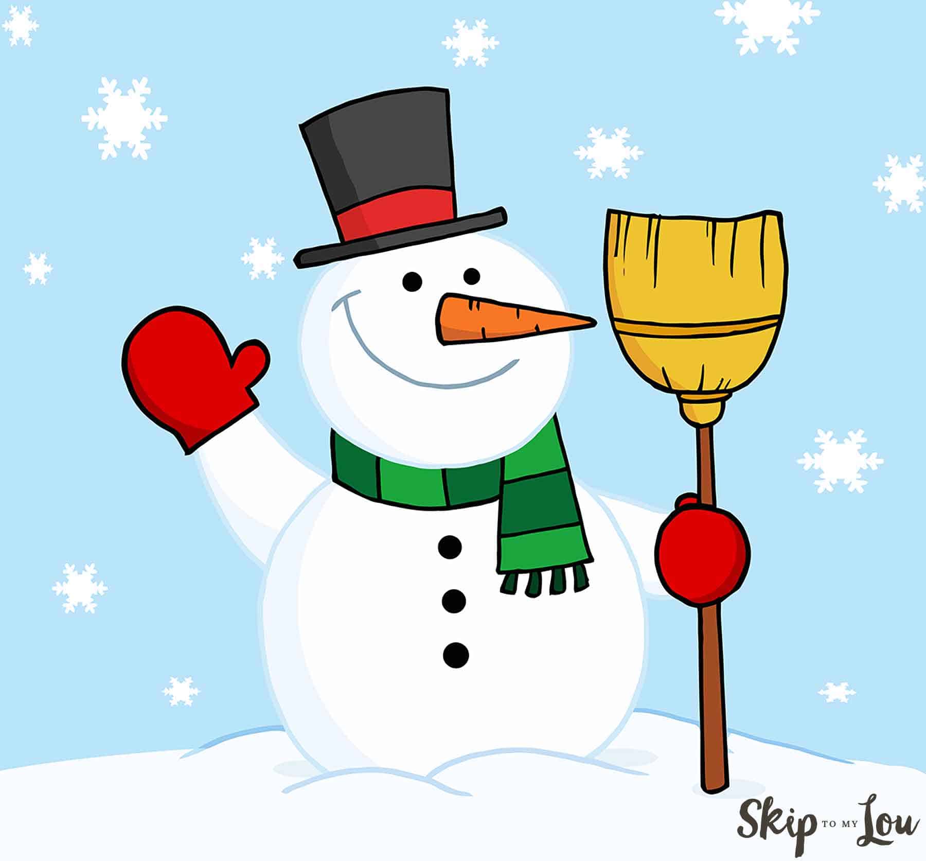 Snowman coloring pages skip to my lou