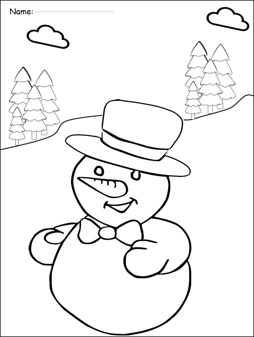 Winter snowmen coloring pages december coloring sheetssnowman activities made by teachers