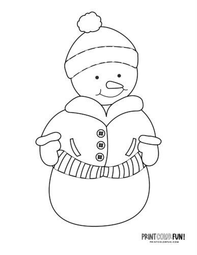 Cool snowman coloring pages plus snowman word search mazes to chill out with at