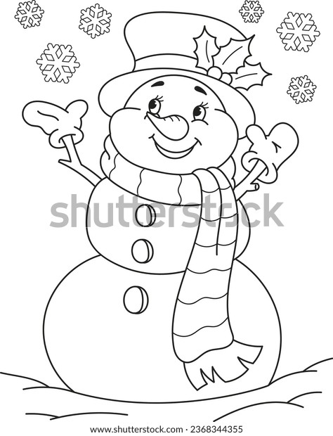 Snowman coloring book images stock photos d objects vectors