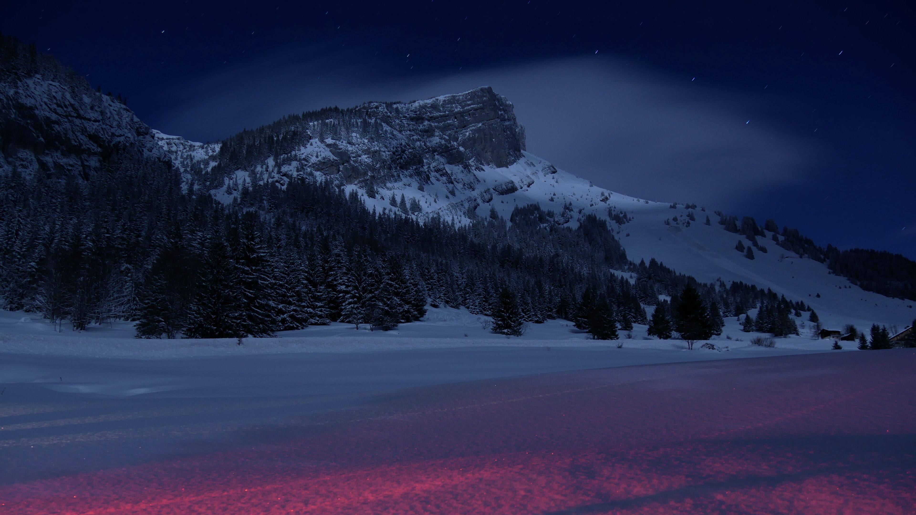 Download Free 100 + snow night 4k Wallpapers