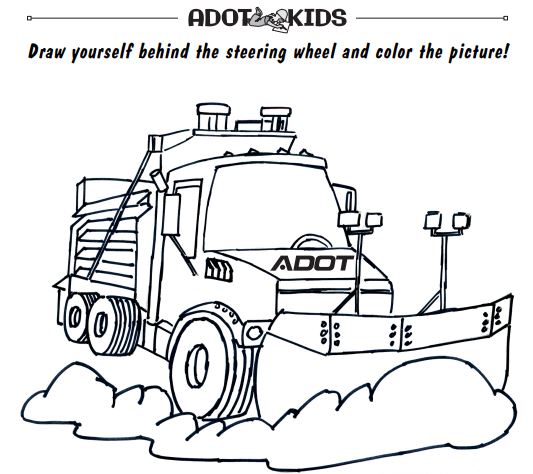Adot kids activity get to know snowplows department of transportation
