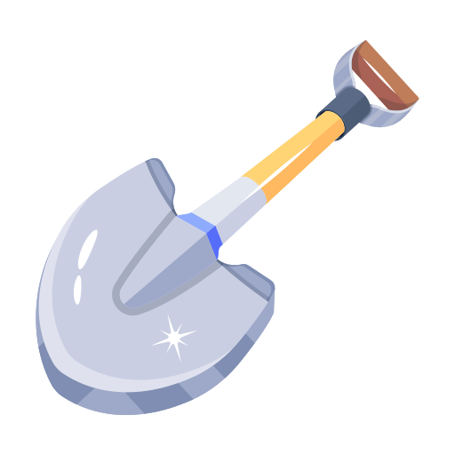 Shovel generic color fill icon