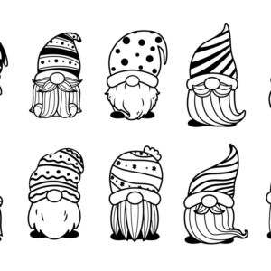 Gnome coloring pages printable for free download