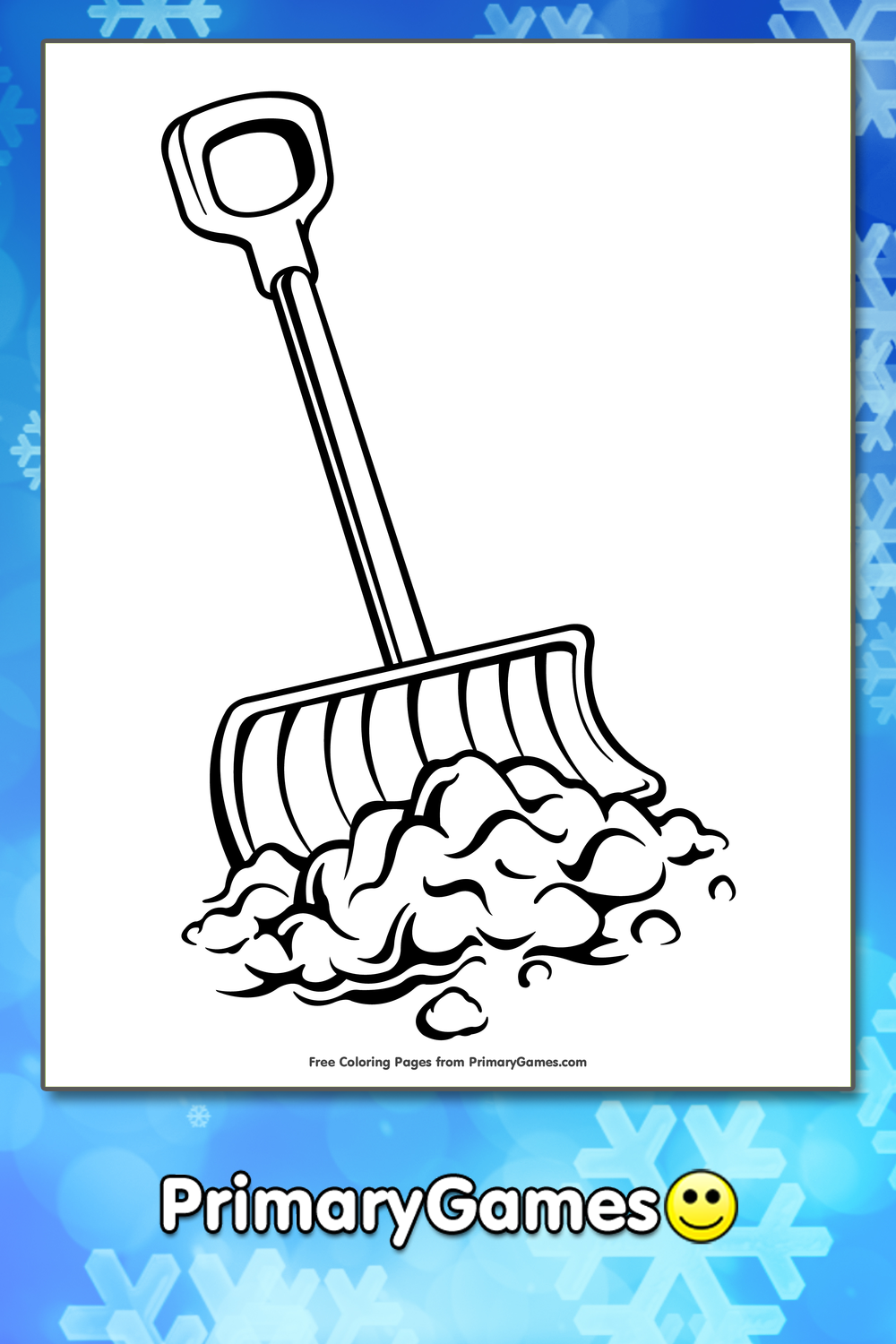 Snow shovel coloring page â free printable pdf from