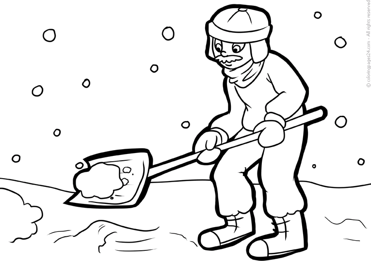 Winter coloring pages