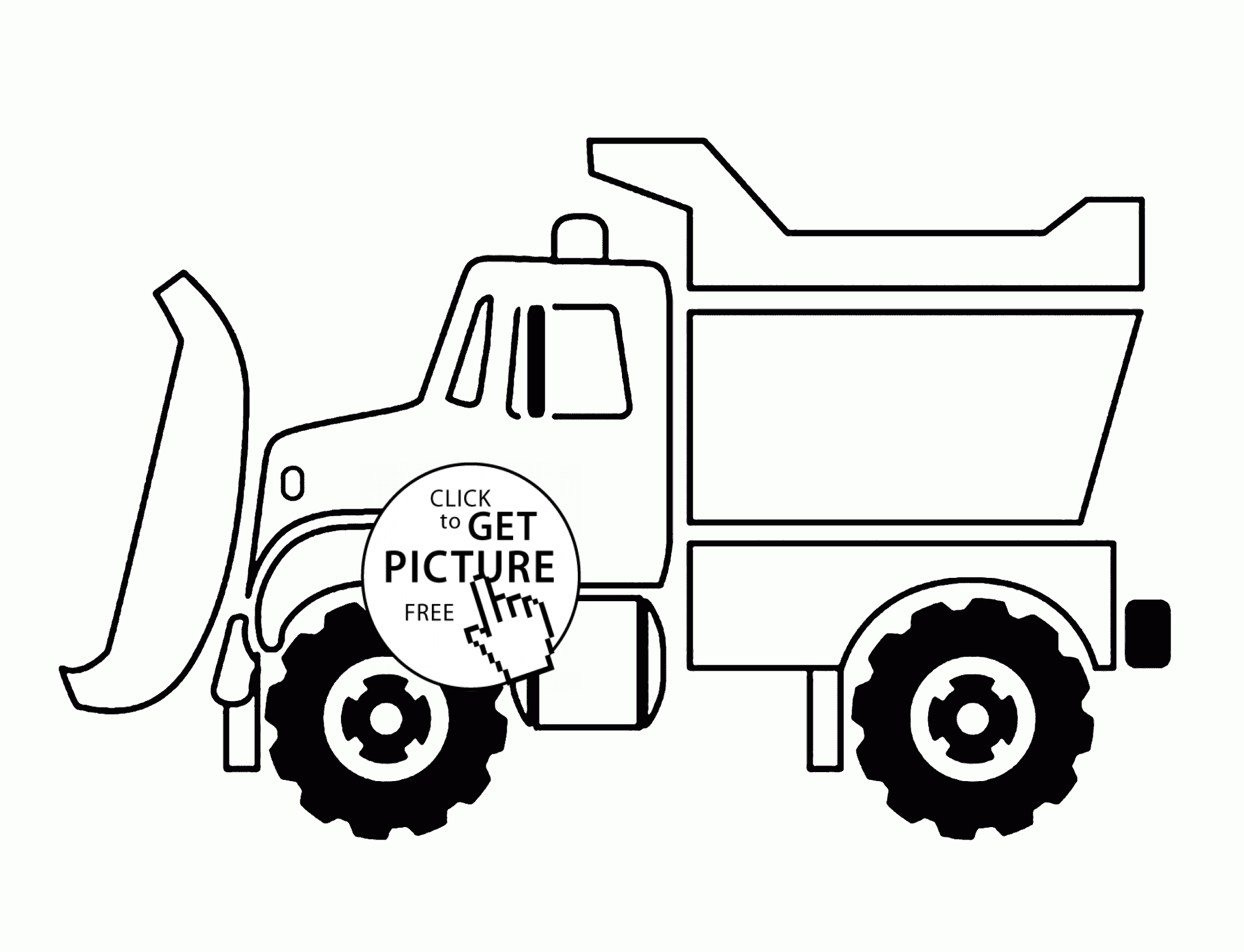 Snow plow truck coloring page for kids transportation coloring pages printables free