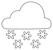 Snow cloud emoji coloring page free printable coloring pages