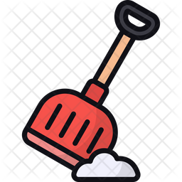 Snow shovel icons