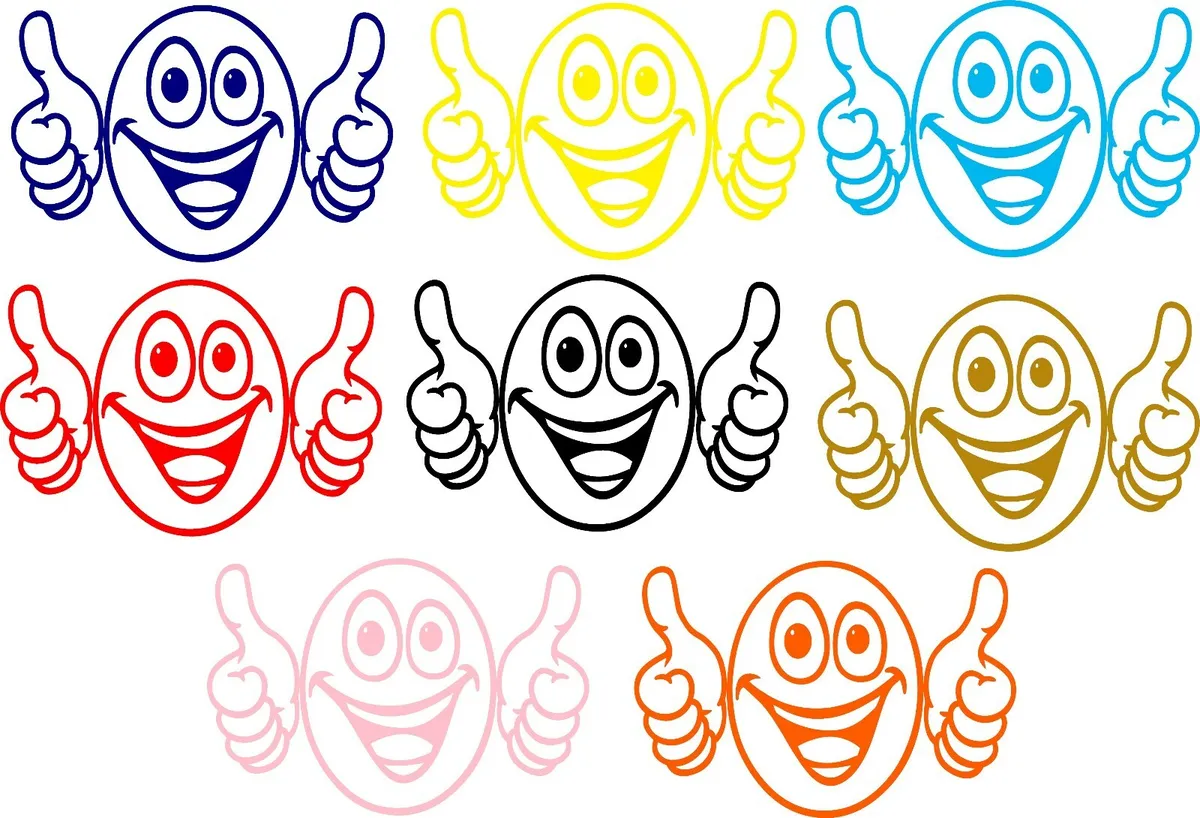 Emoji thumbs up inch high quality indooroutdoor vinyl