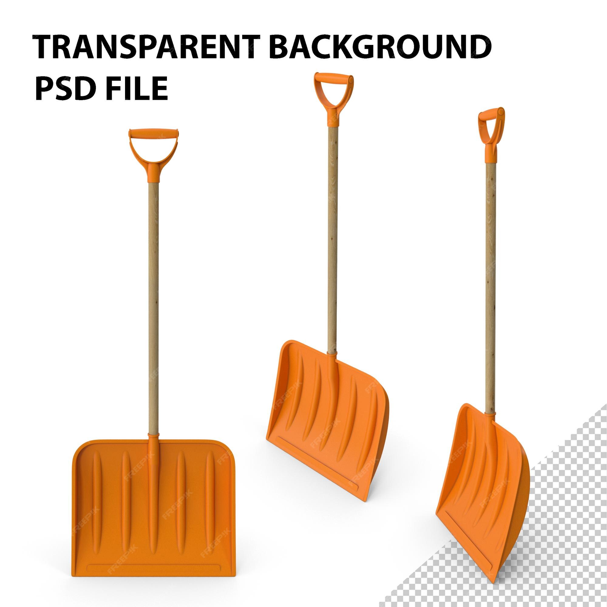 Premium psd snow shovel png