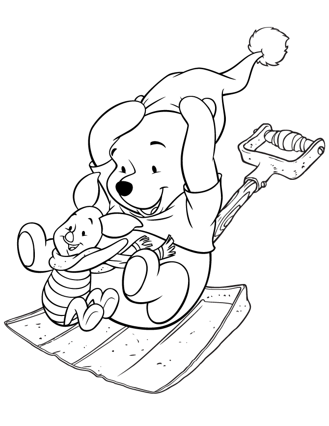 Snow shoveling coloring pages