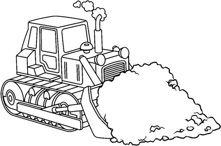 Snow shoveling coloring pages