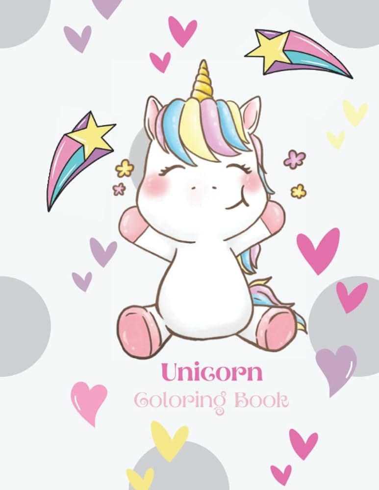 Unicorn coloring book snow keely books