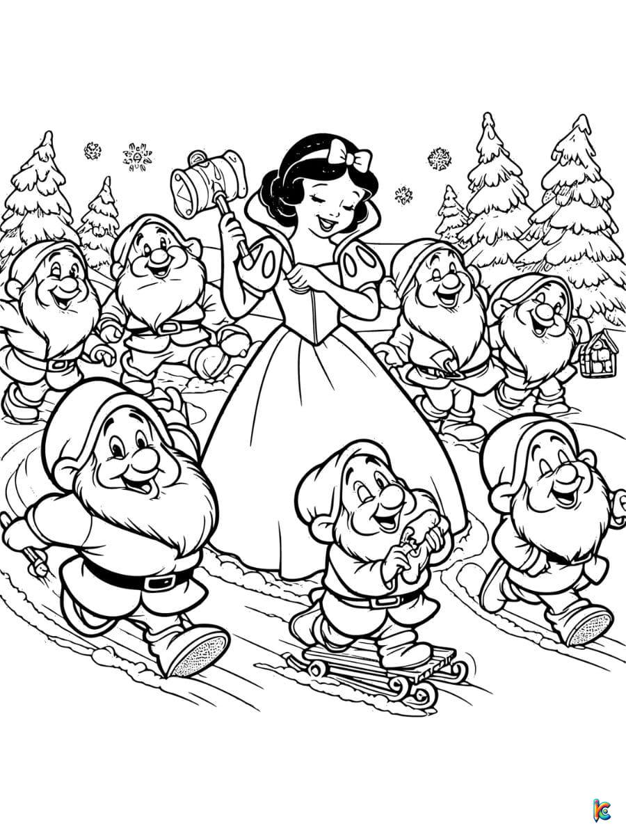 Snow white coloring pages â