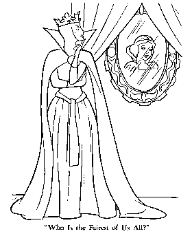 Snow white coloring pages