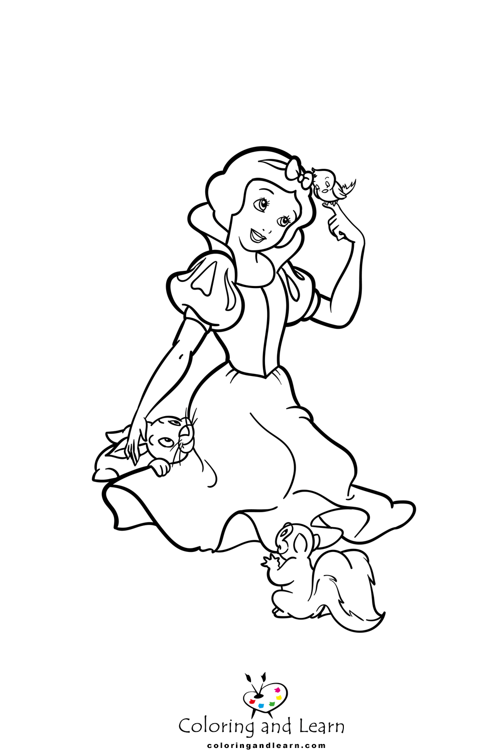 Snow white coloring pages