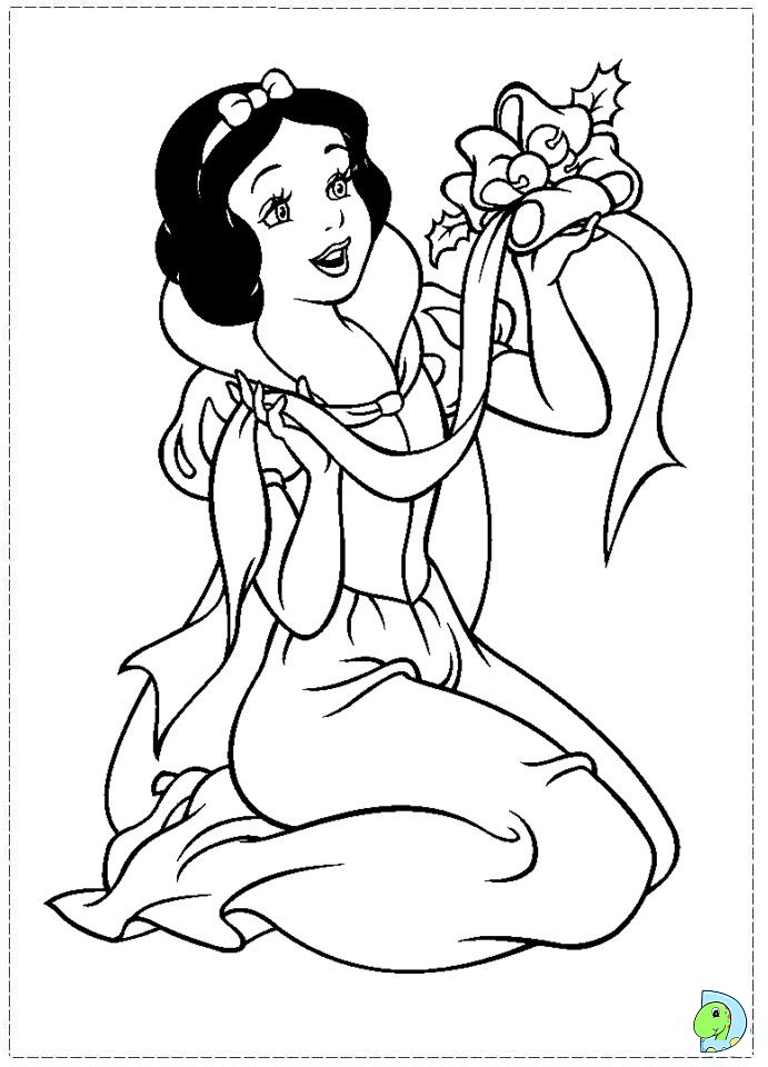 Snow white coloring page