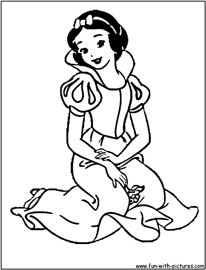 Disneyprincess snow white coloring page