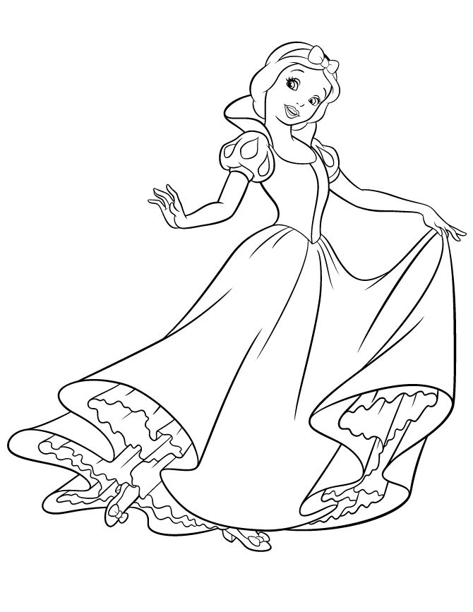 Snow white coloring pages