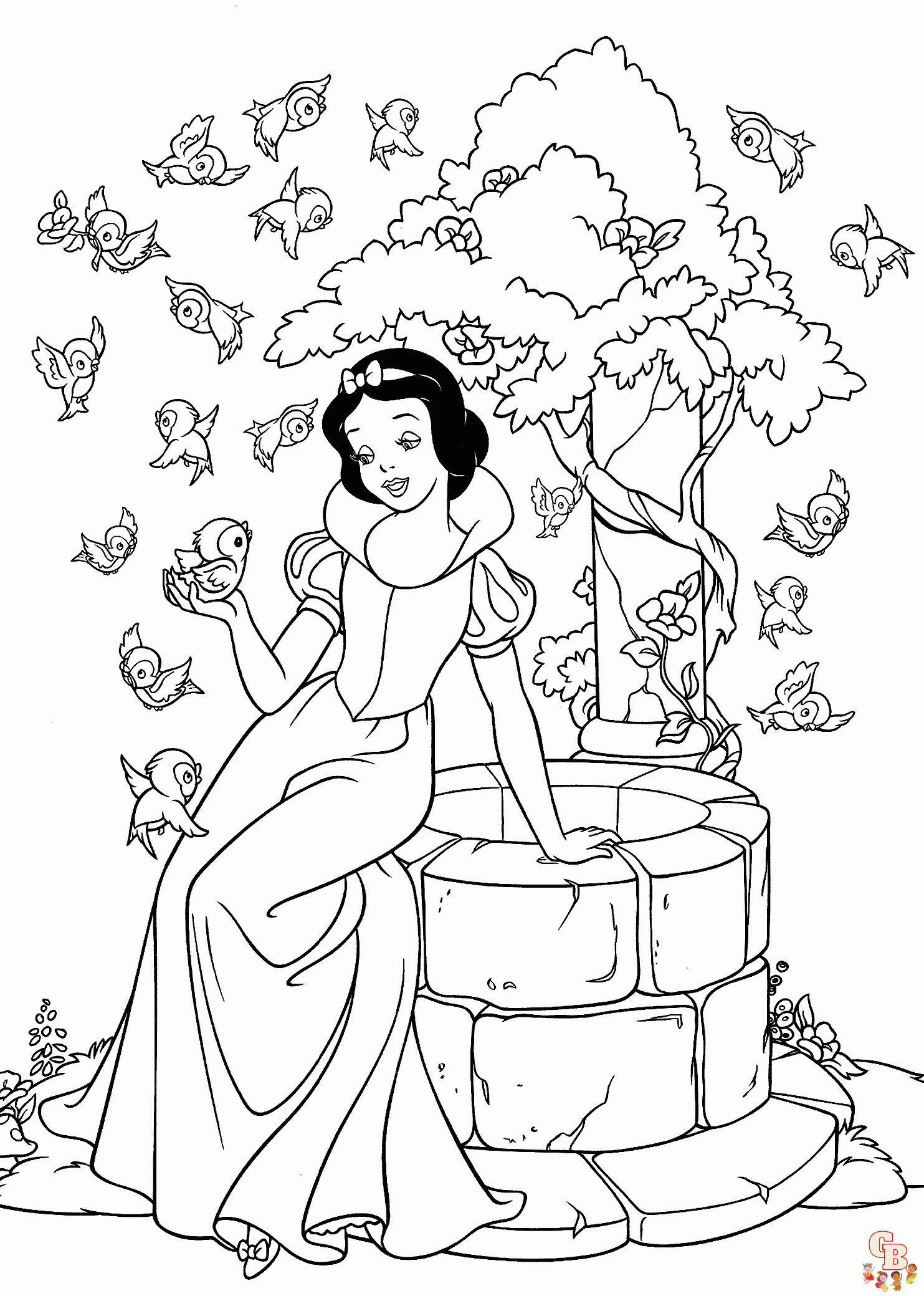 Enjoy free snow white coloring pages and printable sheets